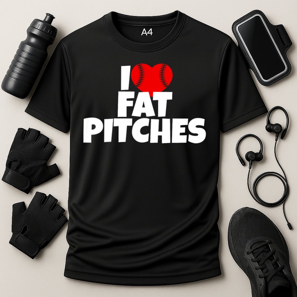 I Love Fat Pitches I Heart Fat Pitches Cooling Performance Crew T-Shirt
