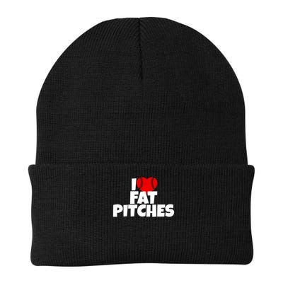 I Love Fat Pitches I Heart Fat Pitches Knit Cap Winter Beanie