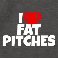 I Love Fat Pitches I Heart Fat Pitches Vector Backpack