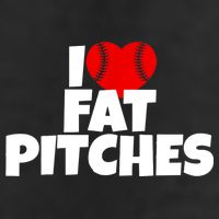 I Love Fat Pitches 7 Panel Mesh Trucker Snapback Hat