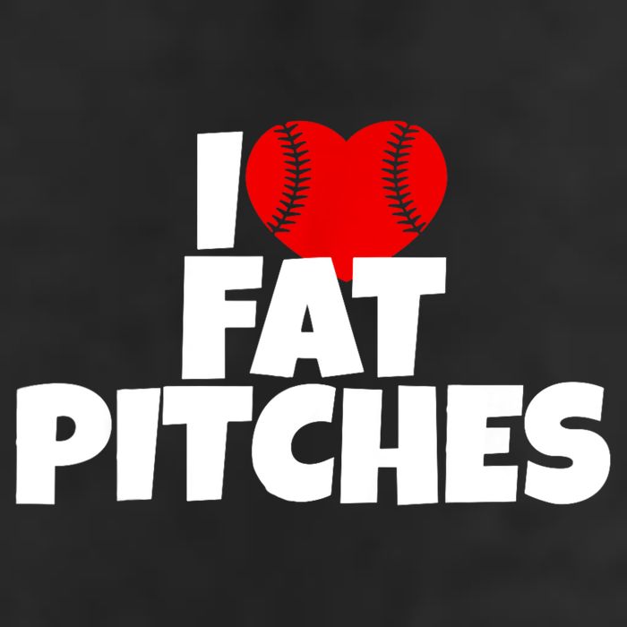 I Love Fat Pitches 7 Panel Mesh Trucker Snapback Hat