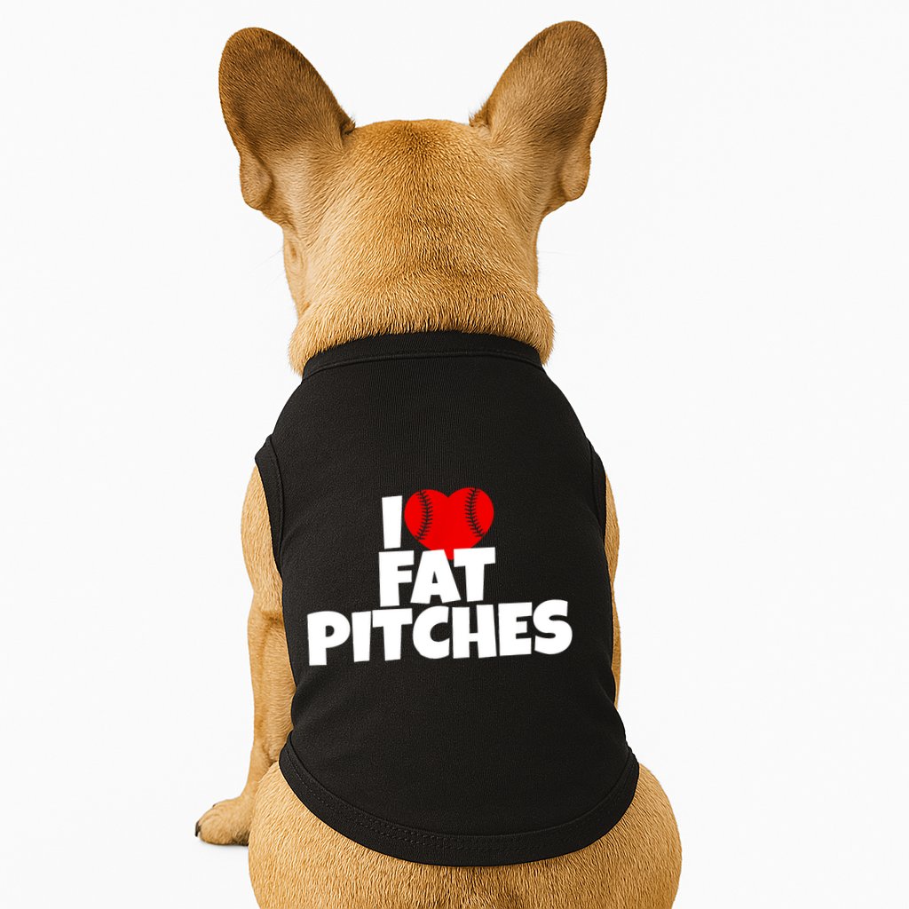 I Love Fat Pitches Doggie Tank