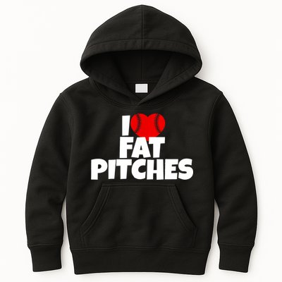 I Love Fat Pitches Kids Hoodie