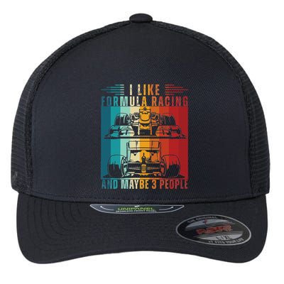 I Like Formula Racing And Maybe 3 People Retro Flexfit Unipanel Trucker Cap