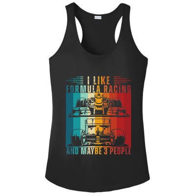I Like Formula Racing And Maybe 3 People Retro Ladies PosiCharge Competitor Racerback Tank