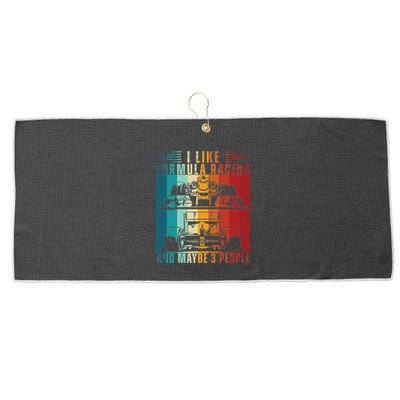 I Like Formula Racing And Maybe 3 People Retro Large Microfiber Waffle Golf Towel