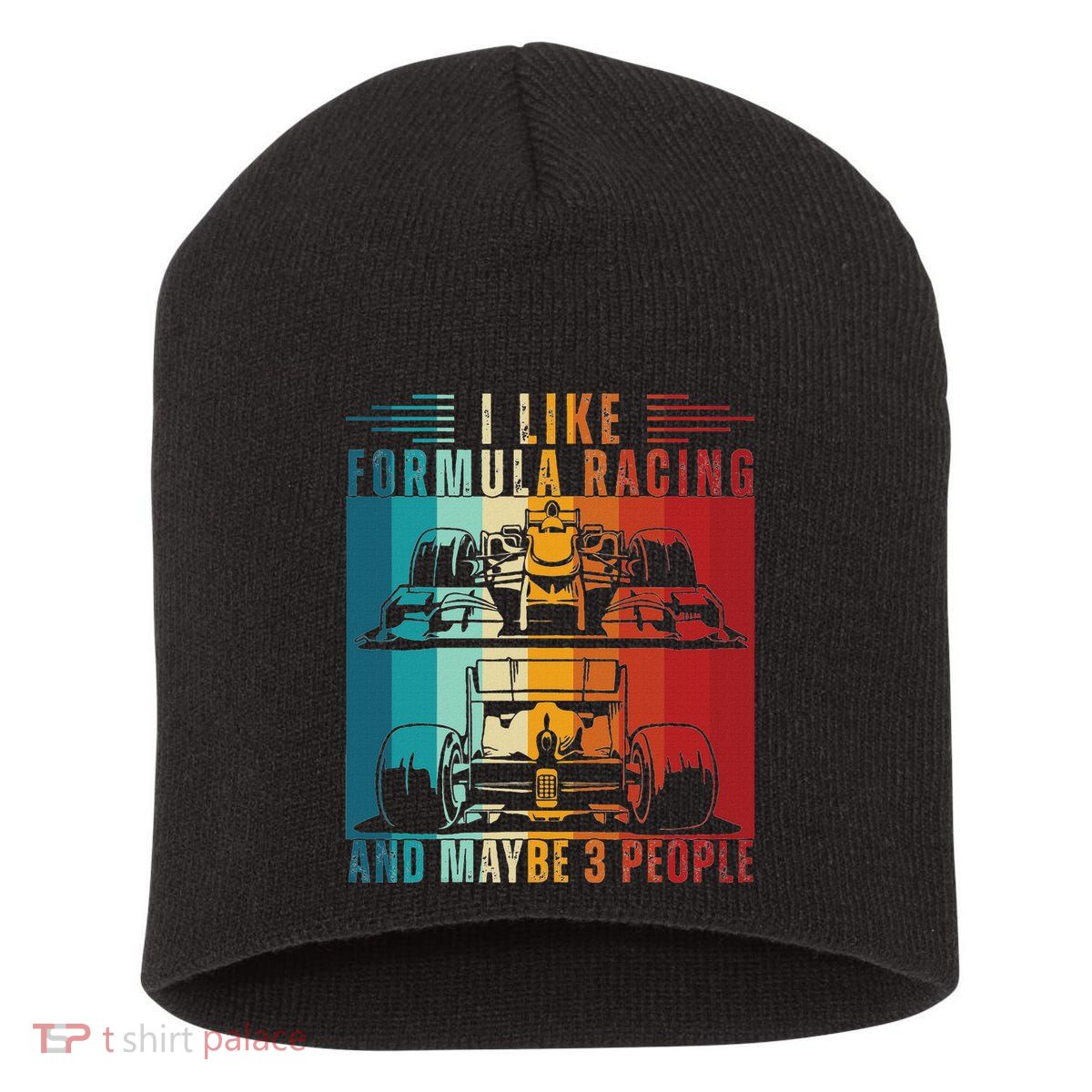 I Like Formula Racing And Maybe 3 People Retro Short Acrylic Beanie