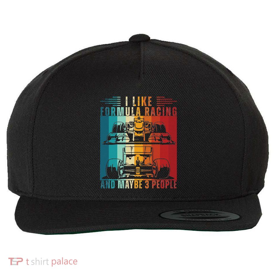 I Like Formula Racing And Maybe 3 People Retro Wool Snapback Cap