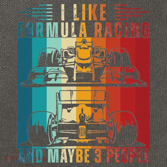 I Like Formula Racing And Maybe 3 People Retro Cotton Canvas Backpack
