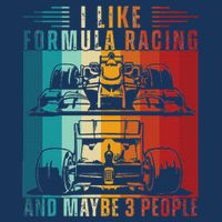 I Like Formula Racing And Maybe 3 People Retro Infant Baby Jersey Bodysuit