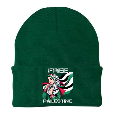 I Love Free Palestine Flag Save Gaza Strip Palestinian Knit Cap Winter Beanie