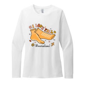 I Love Fall Prevention Funny Fall Nurse Womens CVC Long Sleeve Shirt