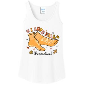 I Love Fall Prevention Funny Fall Nurse Ladies Essential Tank