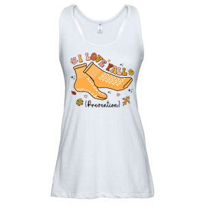 I Love Fall Prevention Funny Fall Nurse Ladies Essential Flowy Tank