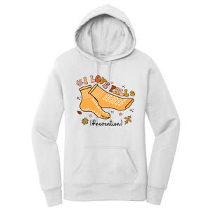 I Love Fall Prevention Funny Fall Nurse Women's Pullover Hoodie