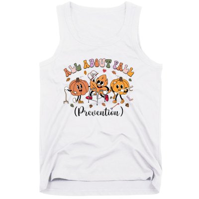 I Love Fall Prevention Thanksgiving Fall Nurse Tank Top