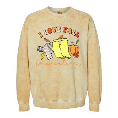 I Love Fall (Prevention) Colorblast Crewneck Sweatshirt