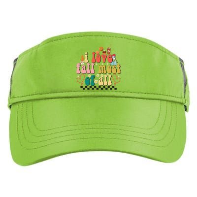 I Love Fall Most Of All Adult Drive Performance Visor