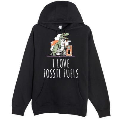 I Love Fossil Fuels Premium Pullover Hoodie
