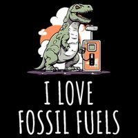 I Love Fossil Fuels Cropped Pullover Crew