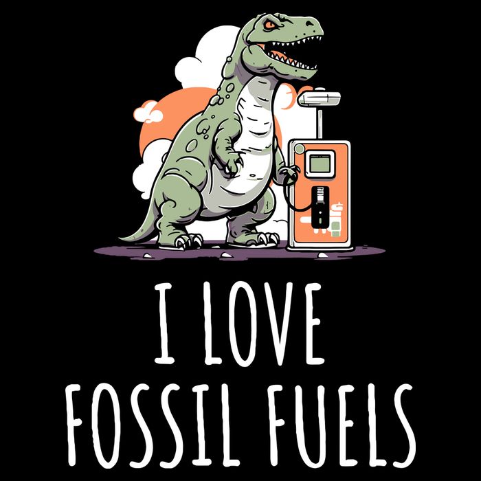 I Love Fossil Fuels Cropped Pullover Crew