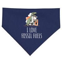 I Love Fossil Fuels USA-Made Doggie Bandana