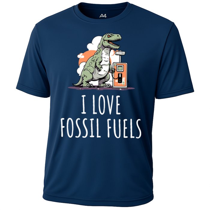 I Love Fossil Fuels Cooling Performance Crew T-Shirt