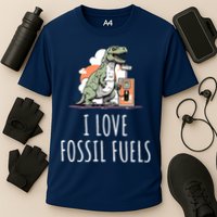 I Love Fossil Fuels Cooling Performance Crew T-Shirt