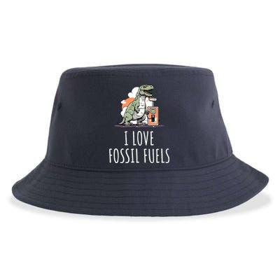 I Love Fossil Fuels Sustainable Bucket Hat