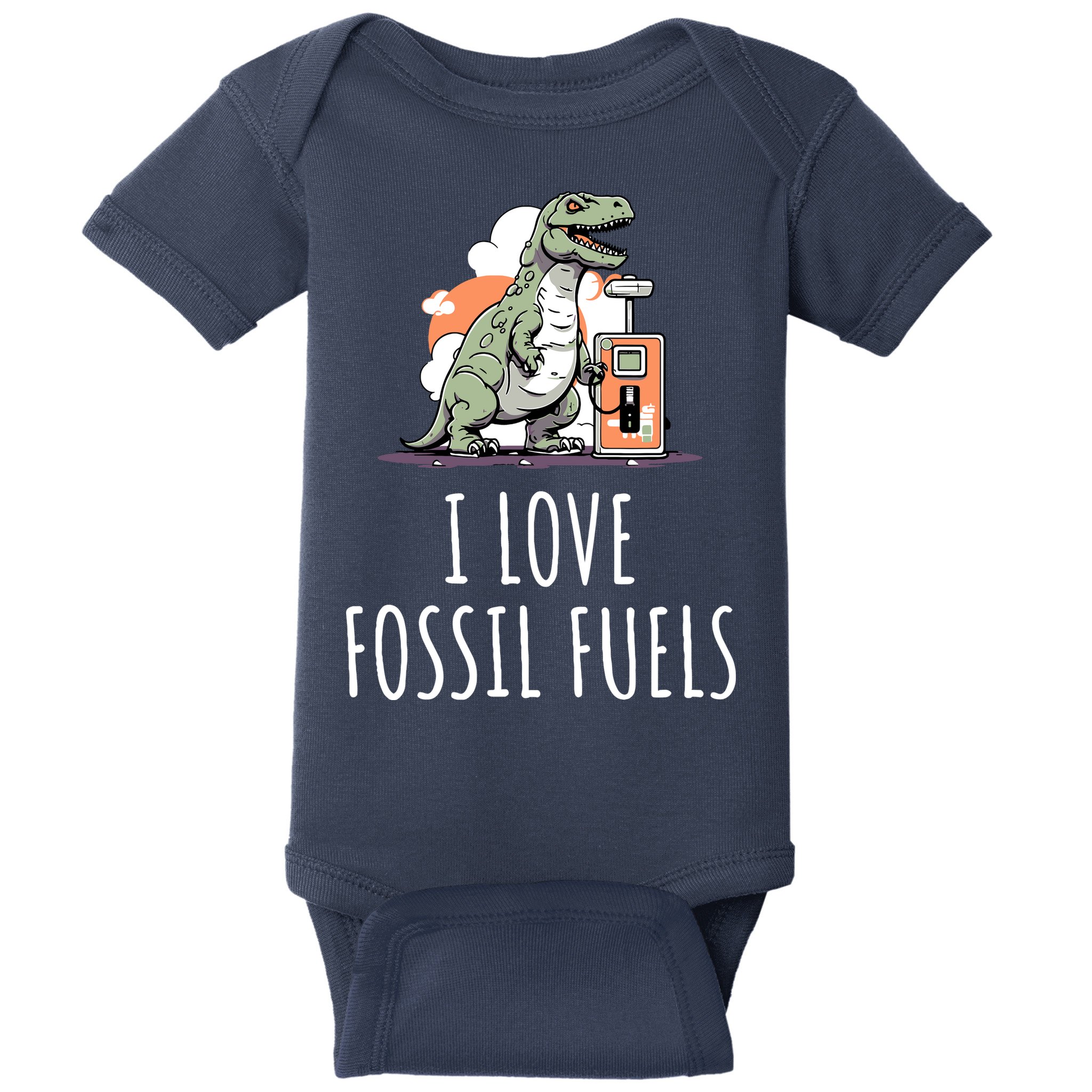 I Love Fossil Fuels Baby Bodysuit