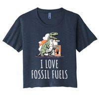 I Love Fossil Fuels Women's Crop Top Tee