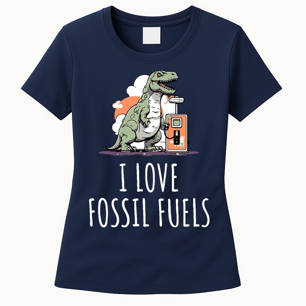 I Love Fossil Fuels Womens T-Shirt