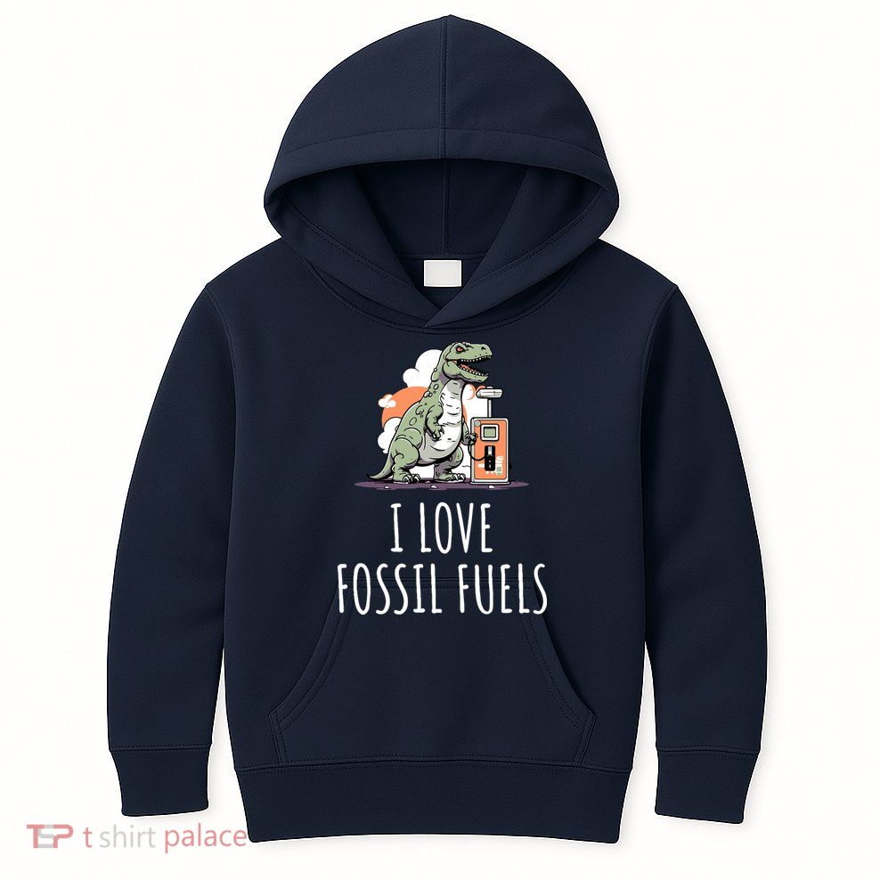 I Love Fossil Fuels Kids Hoodie