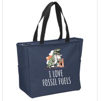 I Love Fossil Fuels Zip Tote Bag