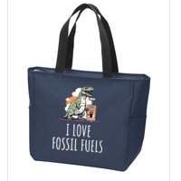 I Love Fossil Fuels Zip Tote Bag