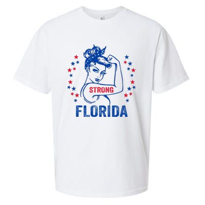 I Love Florida Strong Florida Sueded Cloud Jersey T-Shirt