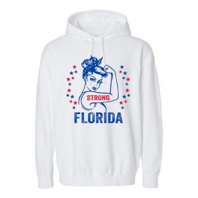 I Love Florida Strong Florida Garment-Dyed Fleece Hoodie