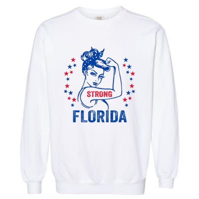 I Love Florida Strong Florida Garment-Dyed Sweatshirt