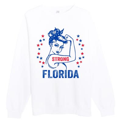 I Love Florida Strong Florida Premium Crewneck Sweatshirt