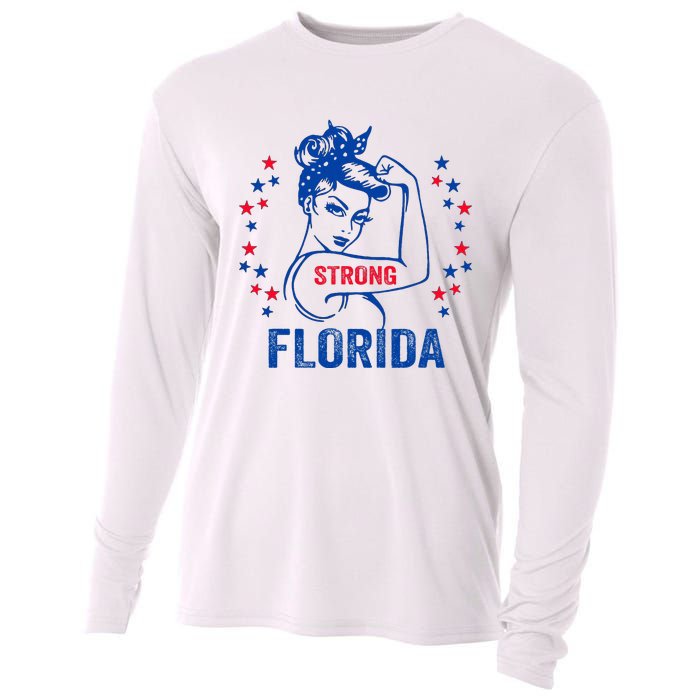 I Love Florida Strong Florida Cooling Performance Long Sleeve Crew