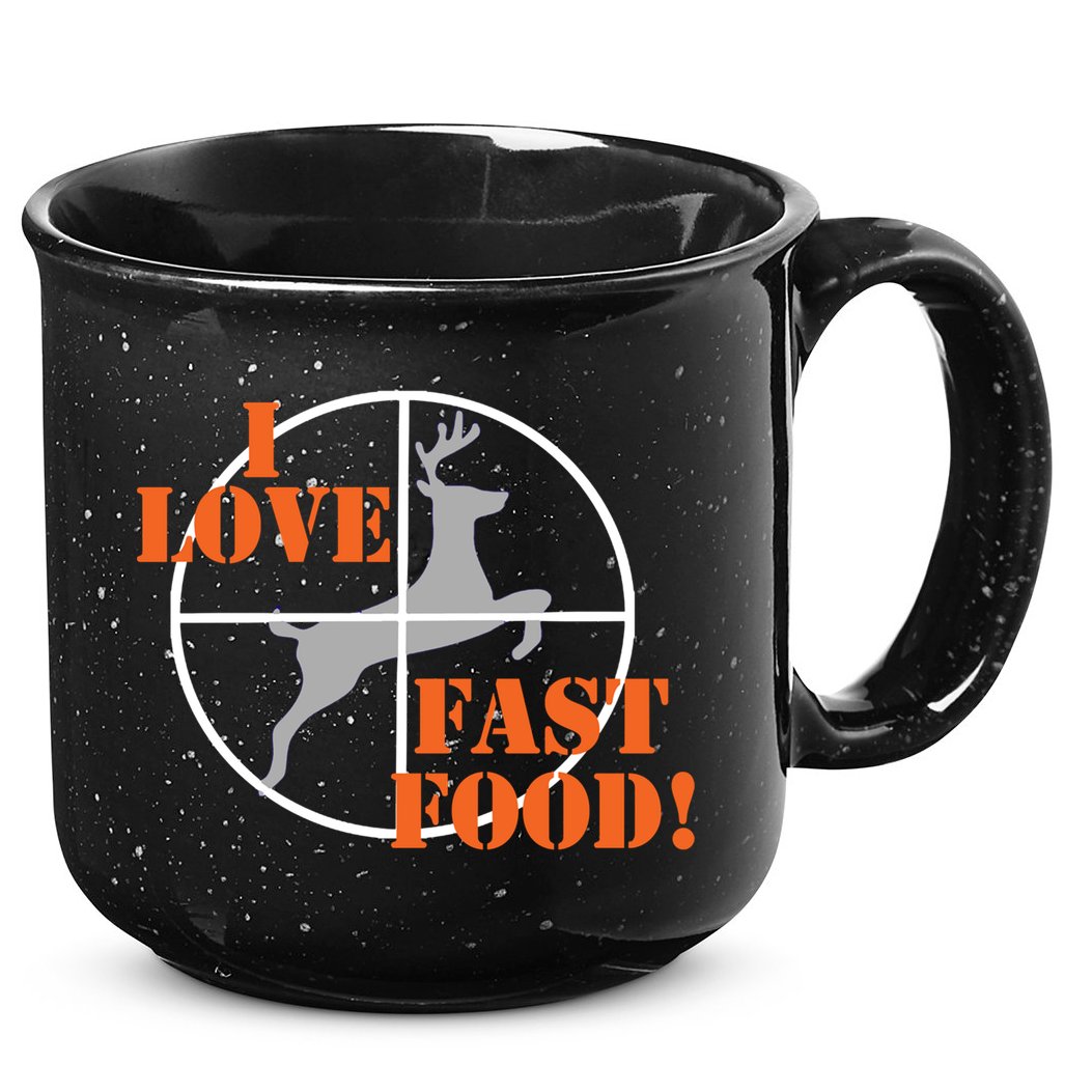 I Love Fast Food Deer Hunters Hunting Tee Great Gift 15oz Campfire Ceramic Mug
