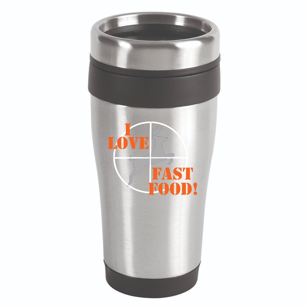 I Love Fast Food Deer Hunters Hunting Tee Great Gift 16oz Travel Tumbler