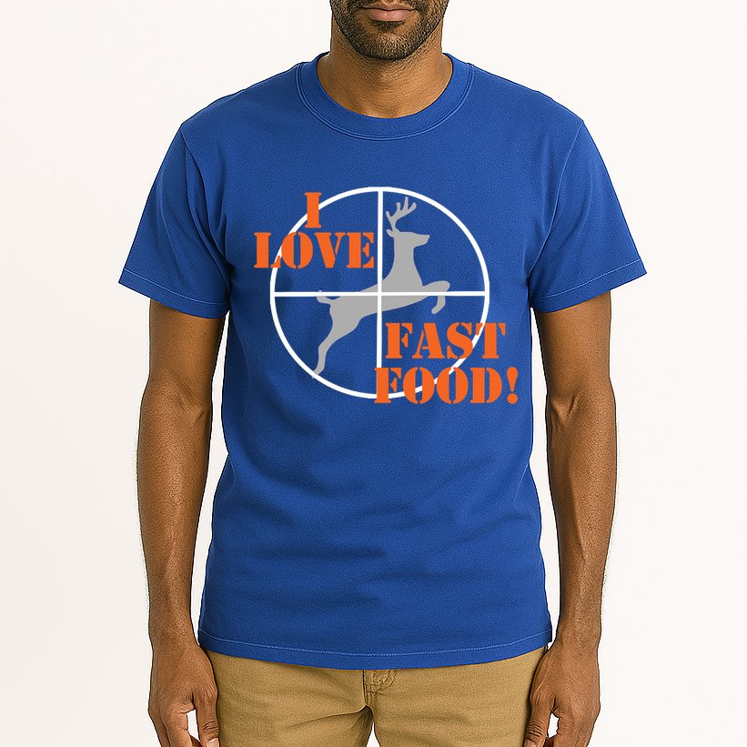 I Love Fast Food Deer Hunters Hunting Tee Great Gift Tall T-Shirt