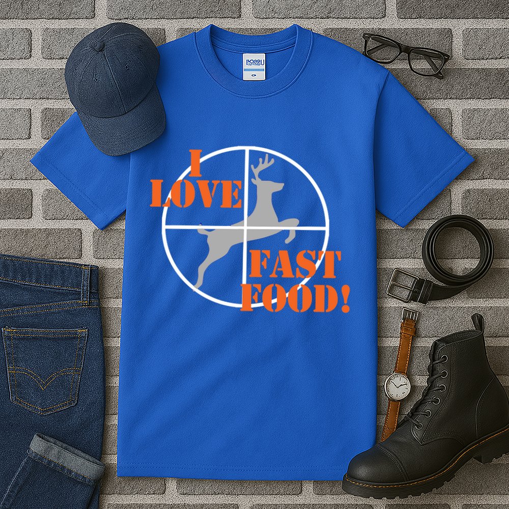I Love Fast Food Deer Hunters Hunting Tee Great Gift Tall T-Shirt