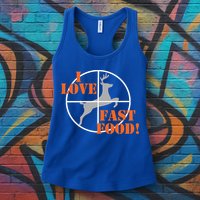 I Love Fast Food Deer Hunters Hunting Tee Great Gift Womens Tank Top