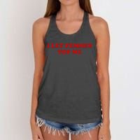 I Let Femmes Top Me Lesbian Women's Knotted Racerback Tank