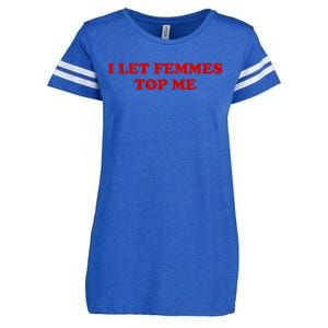 I Let Femmes Top Me Lesbian Enza Ladies Jersey Football T-Shirt