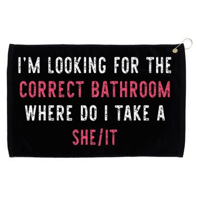 IM Looking For The Correct Bathroom Where Do I Take She It Grommeted Golf Towel