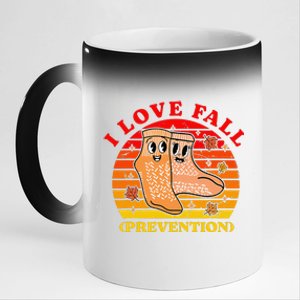 I Love Fall (Prevention) 11oz Black Color Changing Mug