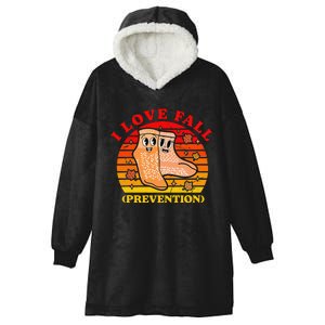 I Love Fall (Prevention) Hooded Wearable Blanket